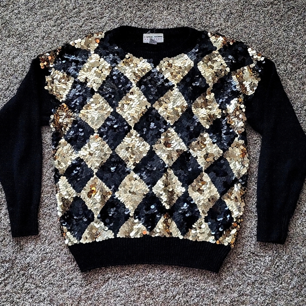 SALE--Vintage Carol Horn sweater - Picture 1 of 6